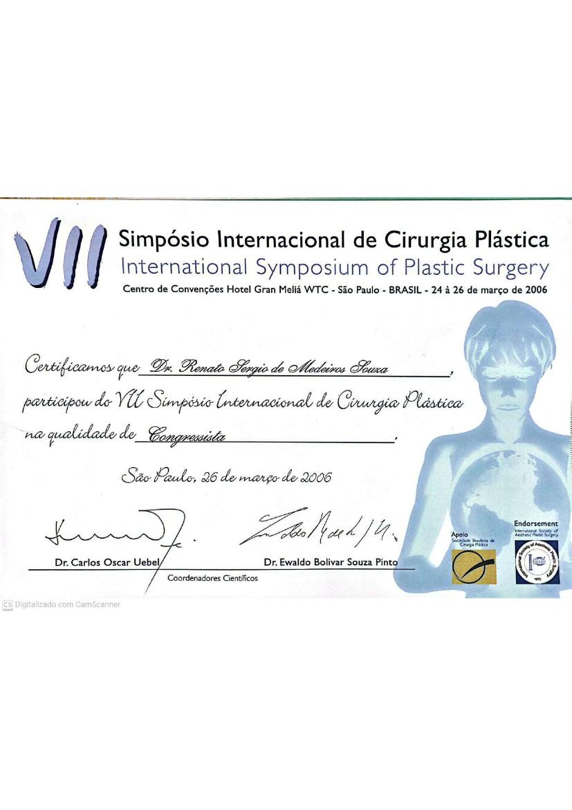 Simpósio Internacional de Cirurgia Plástica — São Paulo, 2006